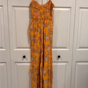 Free People Little Of Your Love Jumpsuit in Marigold